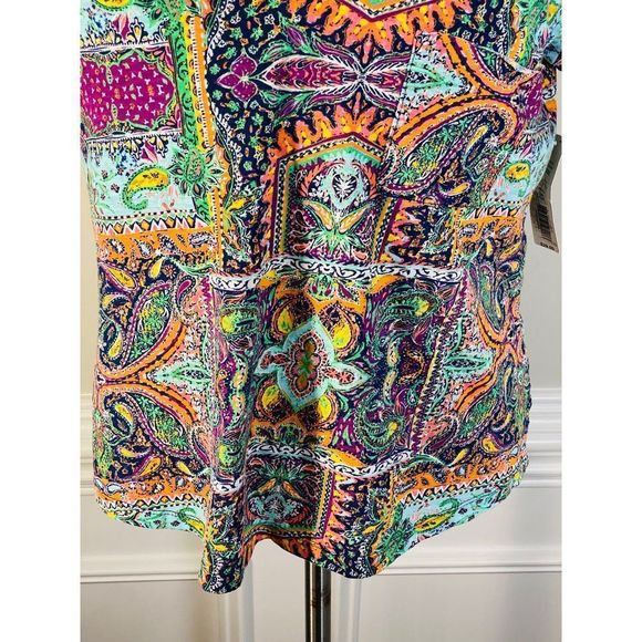 STUNNING! Ladies PATCH BATIK pullover top(90) - Picture 10 of 10